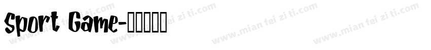 Sport Game字体转换